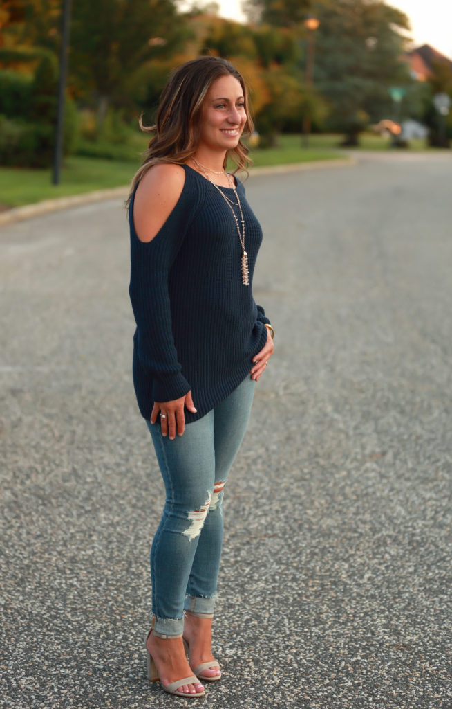Styling an Asymmetrical Sweater for Now & Later! - Balancing in Style